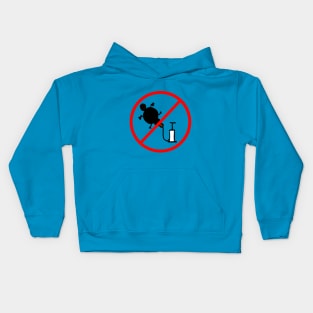 Do not inflate platypus. Kids Hoodie